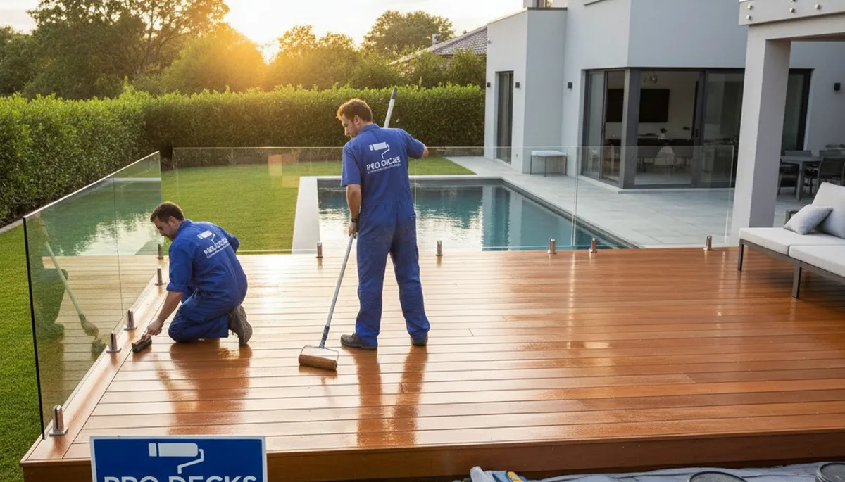Deck painting in Plymouth, MA by Plymouth Paint Pros for coastal-weather protection